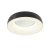 CITERS 30W CCT Stropní přisazené svítidlo, těleso kov, povrch černá lesk, difuzor plast opál, LED 30W, 2021lm-2091lm, přepín. CCT teplá 2700K neutrální 4000K, denní 6500, Ra90, 230V, IP20. rozměry d=486mm, h=131mm
