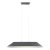 ALBADA HL O 23,5W Závěsné svítidlo, lustr, základna kov, stínítko textil vnější tm. šedá, vnitřní šedá, LED 23,5W, 1850lm, teplá 3000K, Ra90, 230V, IP20, tř.2, 1090x400mm, h=152mm, vč. lank závěsu l=2012mm, lze zkr