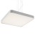 QUART LED 56W Závěsné svítidlo, základna hliník, povrch česaný hliník, difuzor plast opál, LED 56W, teplá 3000K, 3530lm/cca jako 180W žár, 230V, IP20, tř.1, 480x480x60mm, závěs l=1000mm, svítí dolů