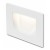 BERMUN IN WALL Vestavné venkovní svítidlo do stěny, těleso kov, povrch lak bílá, difuzor plast mat, LED 1x3W, teplá 3000K, 76lm, Ra80, 230V, IP54, tř.1. rozměry 107x70x2mm