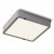 GREHAM SQUARE Stropní přisazené svítidlo čtvercové, základna kov, rámeček chrom černá, difuzor plast opál, LED 1x18W, teplá 3000K, 1620lm, Ra80, 230V, IP20, tř.2. rozměry 178x178x35mm