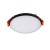 DILLINGEN R Stropní, podhledové svítidlo, kruhové, rámeček černá, LED 6W, 570lm, teplá 3000K, Ra80, 230V, IP20, rozměry d=90mm, h=10mm, trafo na kabelu