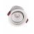 DENKO BI R 12W Stropní podhledové bodové svítidlo, výklopné +-45°, těleso hliník, povrch bílá, LED 12W, teplá 3000K, 1050lm, vyzař. úhel 38°, Ra95, 230V, IP20, tř.1, rozměry d=87mm, h=67mm.