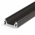 CHENO PROFIL 20x8mm Přisazený, stropní profil pro LED pásky, materiál hliník, povrch černý, max šířka LED pásků w=10mm, rozměry 20x8mm, l=2000mm