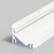 CHIMA PROFIL 14, 24x19,4mm Přisazený, rohový profil pro LED pásky, sklon 60° nebo 30°, materiál hliník, povrch bílý, max šířka LED pásků w=14mm, rozměry 24x19,4mm, l=2000mm