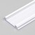 PIA PROFIL 20x3mm Přisazený profil pro LED pásky, materiál hliník, povrch bílý, max šířka LED pásků w=12mm, rozměry 20x3,3mm, l=2000mm