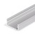 FRITILA PROFIL 6,6x14,4mm Přisazený profil pro LED pásky, materiál hliník, povrch elox šedostříbrný mat, max šířka LED pásků w=12mm, rozměry 6,6x14,4mm, l=2000mm