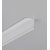 MADY 16,5x16,5mm Přisazený rohový profil pro LED pásky 2x12mm, materiál hliník, povrch bílý, rozměry 16,5x16,5mm, délka l=2000mm.