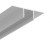 MARYO 52x14mm Vestavný, podhledový, bezrámečkový profil do sádrokartonu, pro LED pásky, materiál hliník, povrch surový, max šířka LED pásků w=14mm, rozměry 52x14mm, délka l=2000mm, horní montáž do SDK