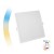 ZARE SQ smart, 6W Stropní, podhledové svítidlo, hliník, bílá, difuzor plast opál, LED 6W, 520lm, ovl smart telefon Tuya, WiFi, stmív, nast teplota CCT teplá 3000K - denní 6500K, 230V, IP20, rozměry 105x105x38mm